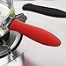 Evoio Silicone Hot Handle Holder (Set of 3), Hot Mitts, for Cast Iron Skillets, Pans, Frying Pans & Griddles, Metal and Aluminum Cookware Handles - Sleeve Grip, Handle Cover(Red)