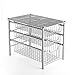 3S Under Cabinet Storage,Sliding Basket Organizer Drawer,Bathroom Kitchen Under Sink Organizer,Silver,3 Tier.