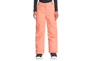 Roxy Girl's Backyard Snow Pants (Big Kids) Fusion Coral 2XL (16 Big Kid)