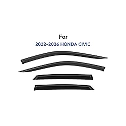 YQAUTEC Window Visors Rain Guards for 2022 2023