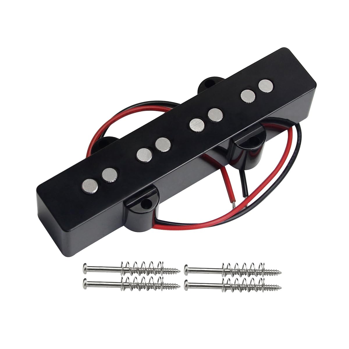 FLEOR Open Style Alnico 5 JB Bass Pickup JB Bass Bridge Pickup for 4 String JB Bass Style or Similar Bass Guitar — image 1