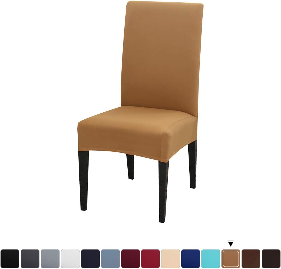 JQinHome Dining Chair Slipcover,High Stretch Removable Washable Chair Seat Protector Cover for Home Party Hotel Wedding…