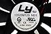 Ly BLACK 13525M12S ND1 135MM 2 Wire Power Supply Fan (BLACK COLOR)
