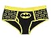 DC Comics Batman Glow In The Dark All Over Logo Hipster Panty (Large)