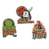 Quantum Mechanix Suicide Squad Lapel Killer Croc, Katana and El Diablo Pin Set (2 Piece)