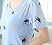 MyFav Big Girls Dogs Printed Pajama Set Summer Cute Sleepwear Cartoon Loungewear