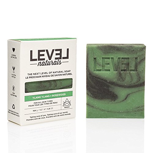 Level Naturals - Cruelty-Free and All-Natural Bar Soap - 5.8 oz. (Ylang Ylang Rosewood)