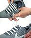 2SPORTIFY No Tie Shoelaces for Kids and Adults - Tieless Elastic Shoe lace for Sneakers Silicone Flat Laces 2 pair (Black-White)