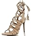 Wild Diva Women's Berlin 72 Gladiator Strappy Lace Up Tie High Heel
