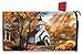Briarwood Lane Autumn Church Sunset Magnetic Mailbox Cover Fall Scene Standard