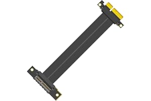 GLOTRENDS 120mm PCIe 3.0 X4 Riser Cable for M.2, WiFi, Firewire, USB, Sound Cards, etc