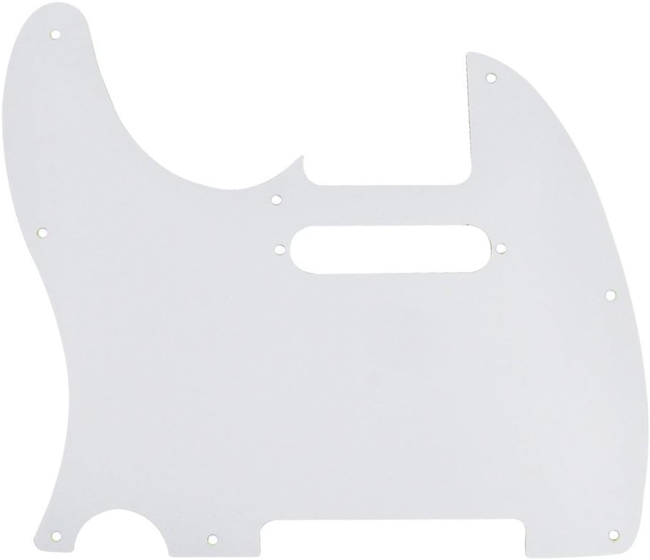 FLEOR 8 Hole 4Ply Brown Tortoise Shell TL Pickguard Single Coil Neck Hole Cut Guard Plate with Mounting Screws for U.S./Mexican Standard TL TE Plate Replacement - Image 4