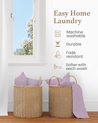 4 Piece Lavender Queen Sheets Set, 1000 TC