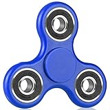 HITASION Hand Spinner Fidget Toys for Adults EDC ADHD Focus Ultra Durable High Speed 1-3 Min Smooth Spin (Blue)
