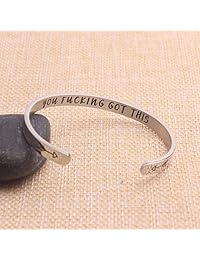 Pulseras inspiradoras para mujeres, regalos de cumpleaños, pulsera, amistad, mantra, joyas, vienen en caja de regalo