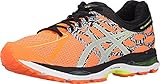 ASICS Men's Gel Cumulus 17 Lite Show Running Shoe, Hot Orange/Flash Yellow/Black, 12 M US