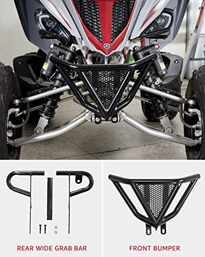 Front Bumper Guards For Yamaha Raptor 700 700R, Black