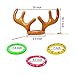 Joyin Toy Set of 2 Inflatable Reindeer Antler Toss Game for Christmas Party-One Size Fit All (2 Antlers 12 Rings)