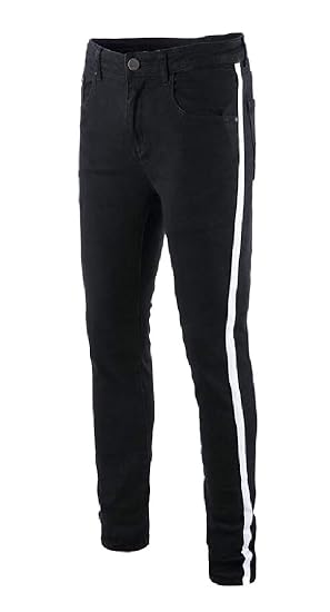 jeans with 2 stripes