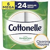 Cottonelle Ultra GentleCare Toilet Paper, Aloe & Vitamin E, 6 Mega Rolls