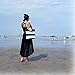 INPLUSER Women's Travel Tote Beach Bag with Large Capacity and Inner Zipper with Rope Handles Tote Bag … (Navy Blue)