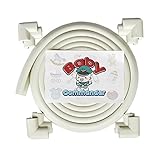 EXTRA SOFTNESS- Baby Proofing 16.2ft Protector Guard Corner Cushion by Baby Commander for Home Safety Table Corner fireplace Furniture Bumper 3M Tape (15ft Edge+8 Corners)
