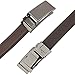 Belt for Men, Genuine Leather Ratchet Dress Comfort Belt with Slide Click Buckle, Trim to Fit (28