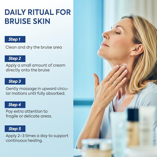 Arnica Bruise Cream for Thin & Sensitive Skin - Enriched with Arnica Montana & Vitamins K, C & E - Bruise Skin Daily Care for Teens, Adults & Seniors