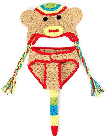 Cute Infant Newborn Unisex-baby Crochet Beanie Hat Clothes Baby Photograph (Chameleon)