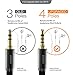 Zeskit Premium 3.5mm Jack Male to Female AUX Audio Extension Cable, TRRS 4 Poles for Headphones with Mic, Speakers - 12ft