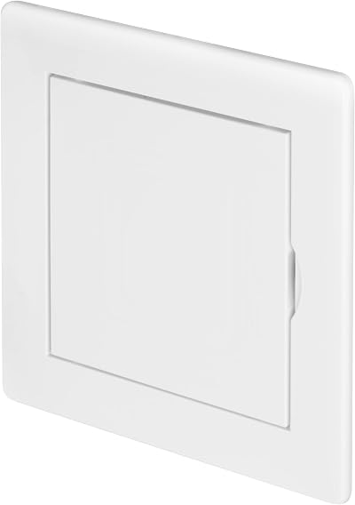 Awenta 100 x 100 mm Plastic Access Panel White Paintable Surface