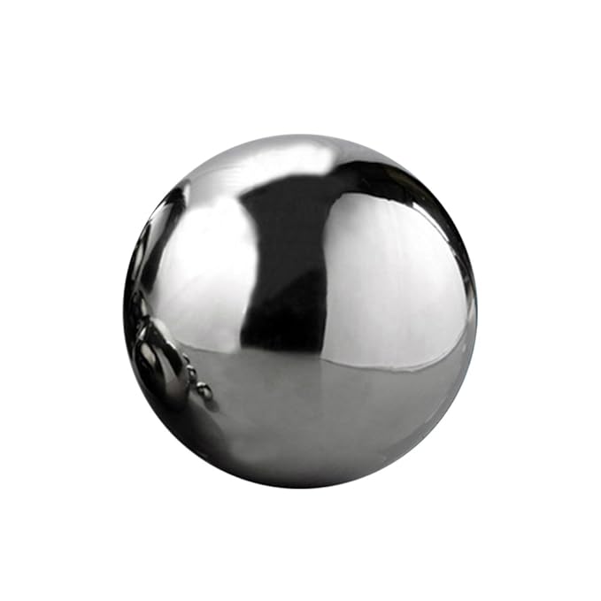 Aneil 8 Inch Stainless Steel Gazing Ball Seamless Mirror Balls Sphere Hollow for