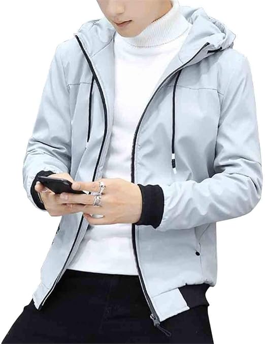 Amazon リュハイ メンズ フード付きコート スリム ハンサム 厚手 アウトドア 無地 ジャケット 防寒 防風 裏起毛 大きいサイズ コート ジャケット 通販