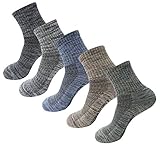 SEOULSTORY7 5pack Men’s Mid Cushion Low Hiking/Camping/Performance Socks