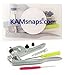 Floral KAMsnaps Hand Pliers Press Tool for Plastic Snaps Size 20, 22, 24 Punch Poppers Button Snap Fastener Press Attacher for KAM Snaps (NOT Compatible w/ Metal Snaps)