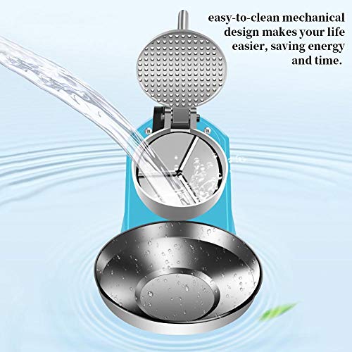 Earthily Elektrischer Ice Crusher - 380W Eiscrusher Maschine aus Rostfreier Stahl für Softdrinks, Cocktails oder kalte – Bild 5