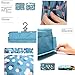 LalaTravel Toiletry Bag Makeup Hanging Travel Organizer, Pouch Set, Cosmetic Dopp Travel Kit TSA for Traveling Men and Women, Waterproof, Blue | Large Fit Many Toiletries