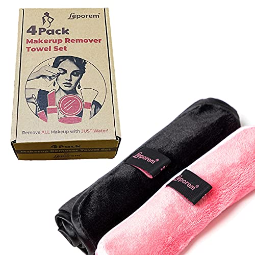 4 Pack Makeup Remover Cloths Extra Large 16 Inch X 8 Inch Reusable