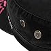Jeep Unisex Star Print Adjustable Military Cap Hat (Black, Free Size)