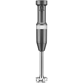 KitchenAid Variable Speed Corded Hand Blender, KHBV53, Charcoal Grey | Removable 8" Blending Arm, Blending Jar with Lid, BPA-Free Material, Blends Smoothies, Shakes, Soups