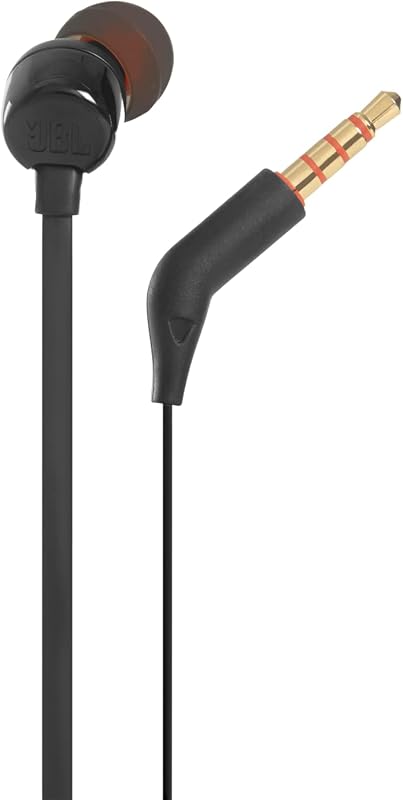 T110 - Auriculares intraurales universales con mando a distancia y micrófono, color negro