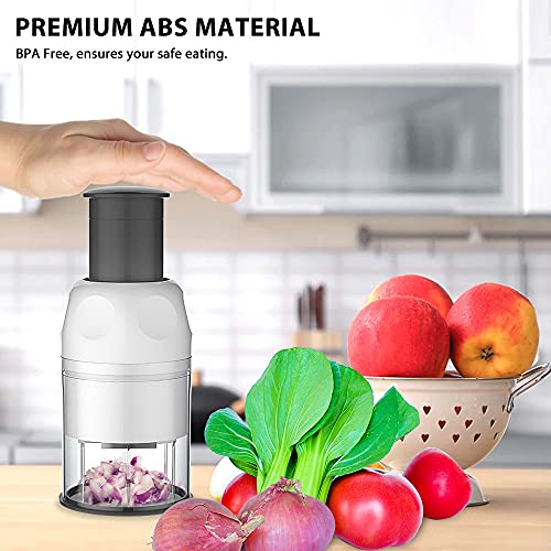 Yum Crispy Food Chopper,Easy to Clean and Cut Onions Chopper Hand Held
