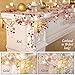 Collections Etc Indoor Christmas Decorations, Festive Lighted Berry Beaded Garland Silver- 120