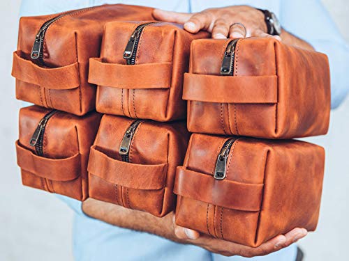 Personalized Leather Dopp Kit, Men's Toiletry Bag, Anniversary Gift Travel Bag 3 Personalized Leather Dopp Kit, Men's Toiletry Bag, Anniversary Gift Travel Bag