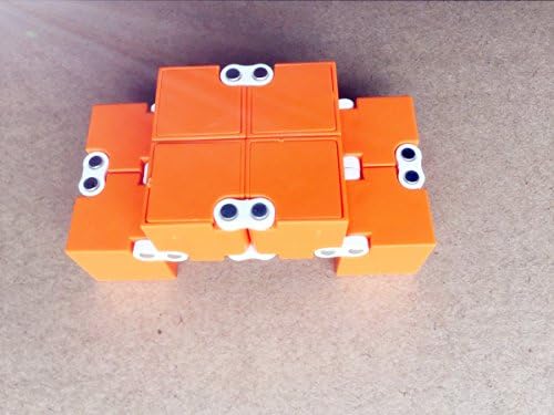 Hankin Infinity Cube Rubik's Cube Office Decompression Stress Reducer Perfect Killing Time Toys Infinite Cube For ADD, Anxiety, and Autism Adult and Children(orange)