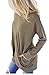 UniDear Women Casual Long Sleeve Round Neck Sweatshirt Loose Blouses Tops With Pocket