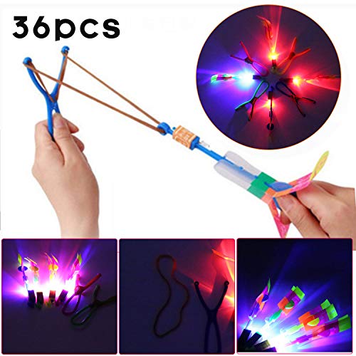 image for IAMGlobal Led Helicopter Flying Toys, Slingshot Arrows, Arrow Rocket C