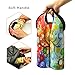 Wine Bags 2 Bottle Insulated Baby Bottle Tote Bags Neoprene Cooler Bag Waterproof Family Travel Party Beer Carrier Handbag Colorful Tree Wine Lover's Gift 22CM×33 CM
