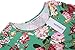 Hotouch Women Floral Bodycon Dress Short Sleeve Party Mini Cocktail Stretchy Pencil Dress Green S