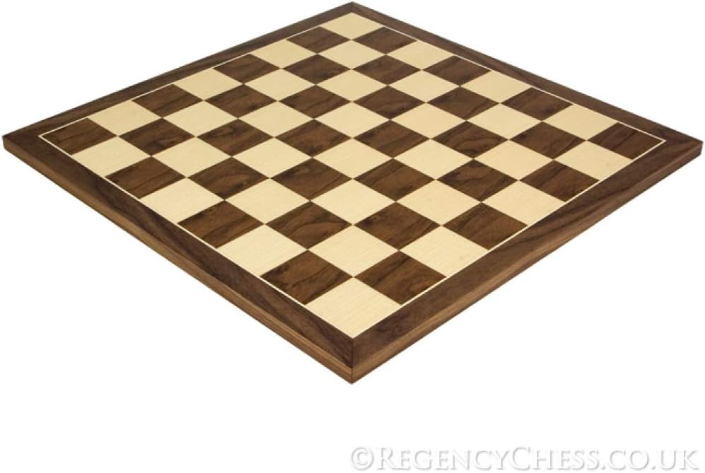 15.75 Inch Walnut And Maple Chess Board